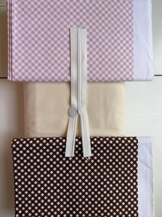 PRE-ORDER Midi Tote Bag - CHOOSE GINGHAM COLOR