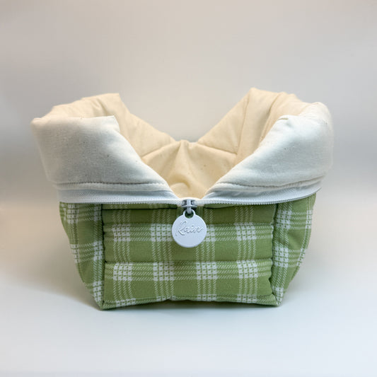 Sage Palaka Print Pouch - Large