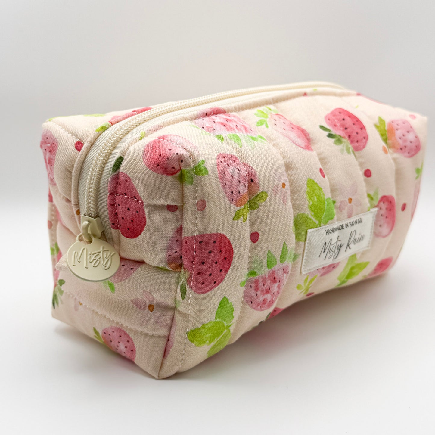 Pink Strawberry Fields Pouch - Small