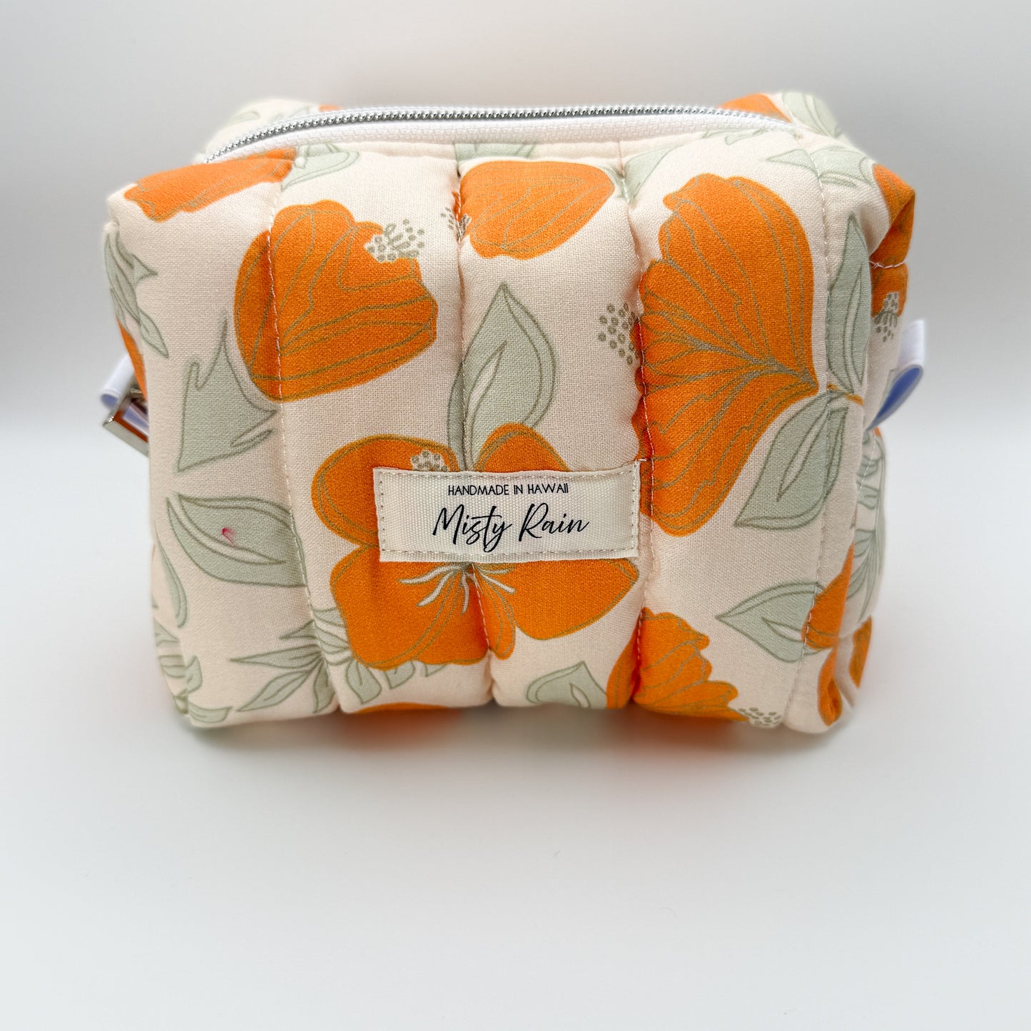 Orange Hibiscus Pouch