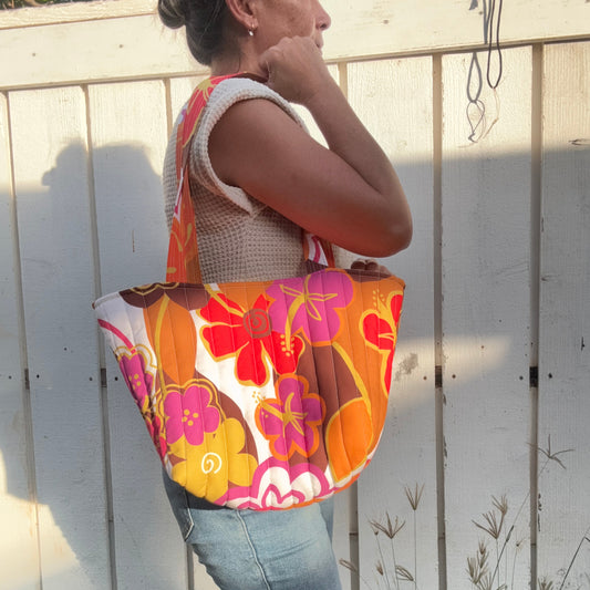 Retro II Midi Tote Bag