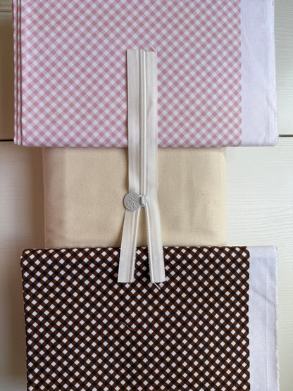 PRE-ORDER Midi Tote Bag - CHOOSE GINGHAM COLOR