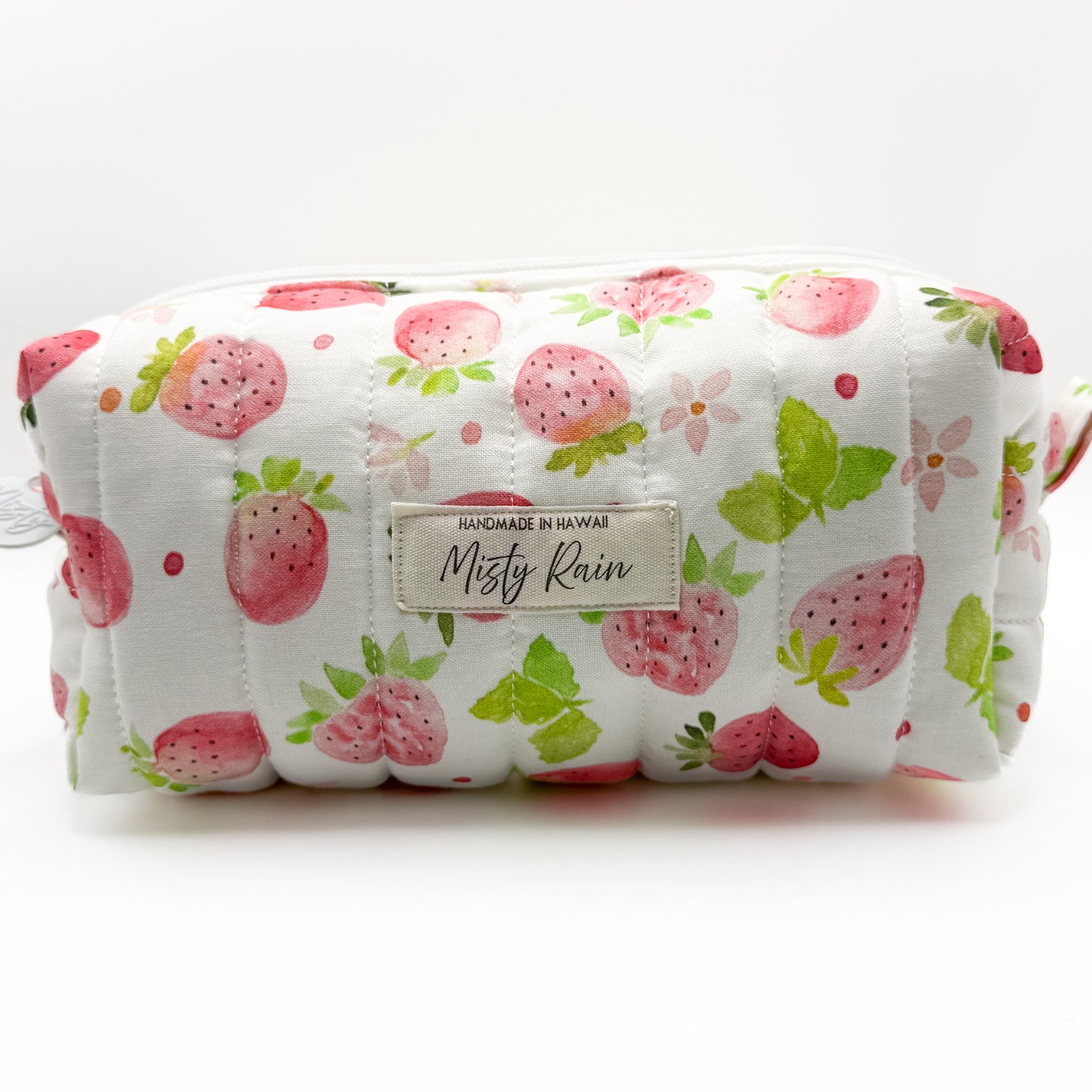White Strawberry Fields Pouch - Small
