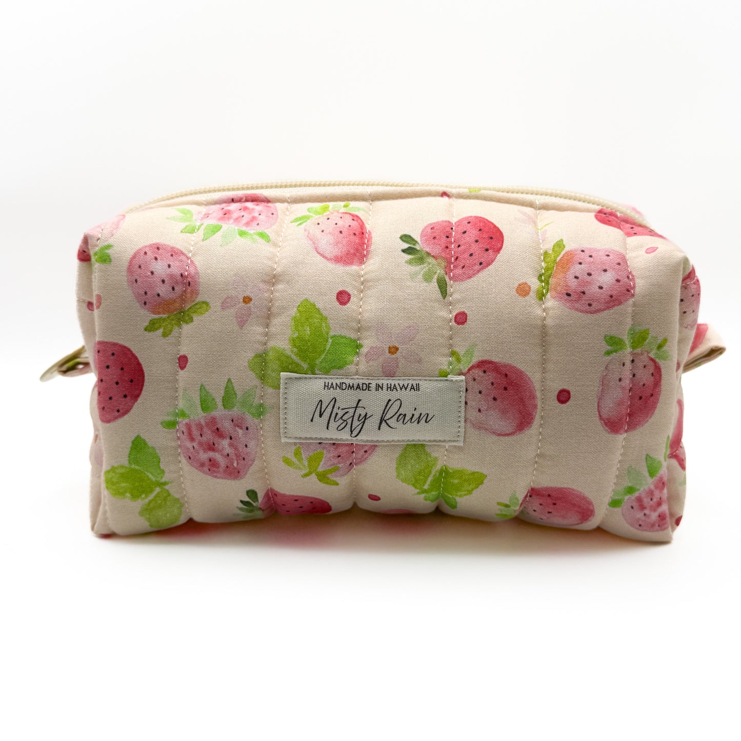 Pink Strawberry Fields Pouch - Small
