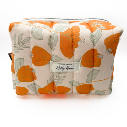 Orange Hibiscus Pouch