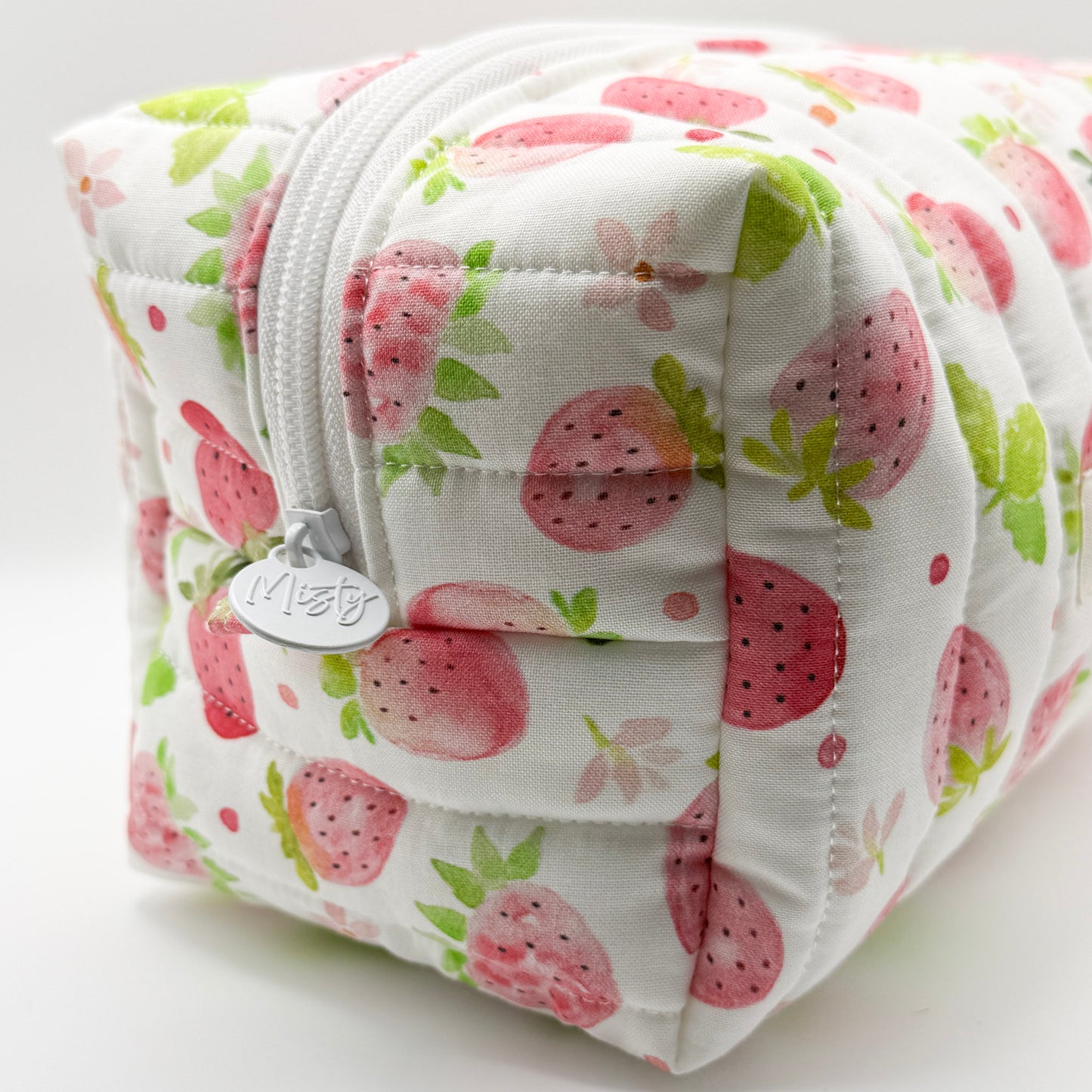 White Strawberry Fields Pouch - Large