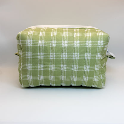 Sage Palaka Print Pouch - Large