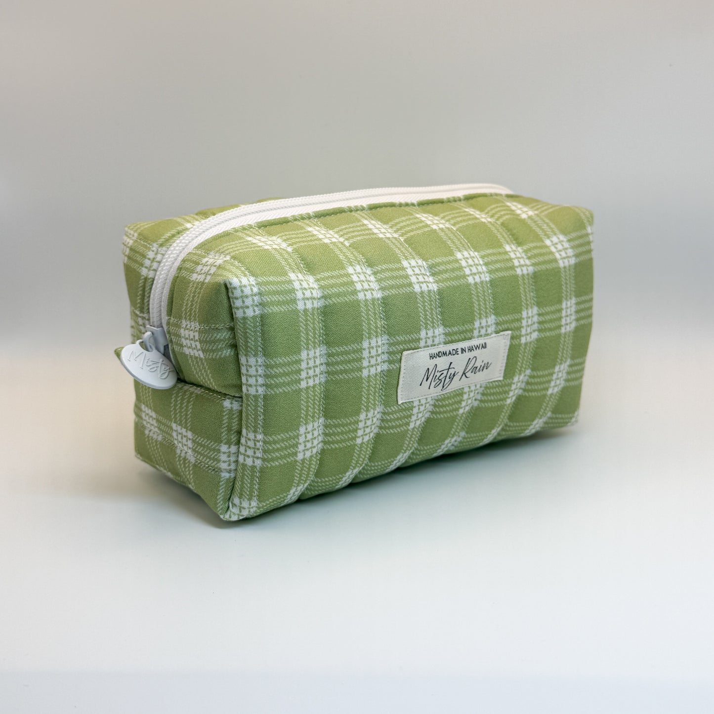 Sage Palaka Print Pouch - Small