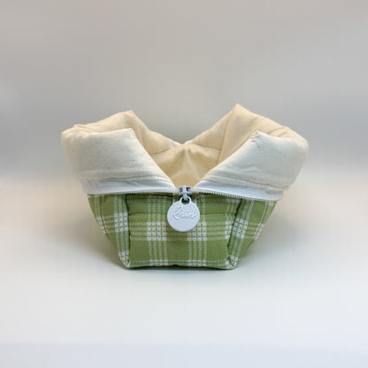 Sage Palaka Print Pouch - Small