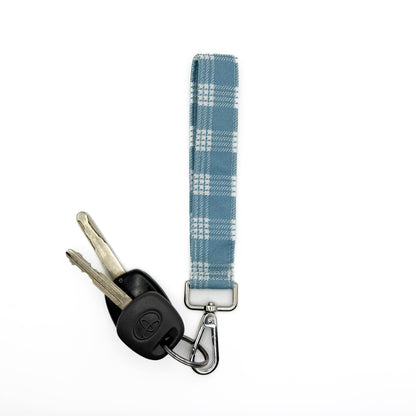 Blue Palaka Print Wristlet