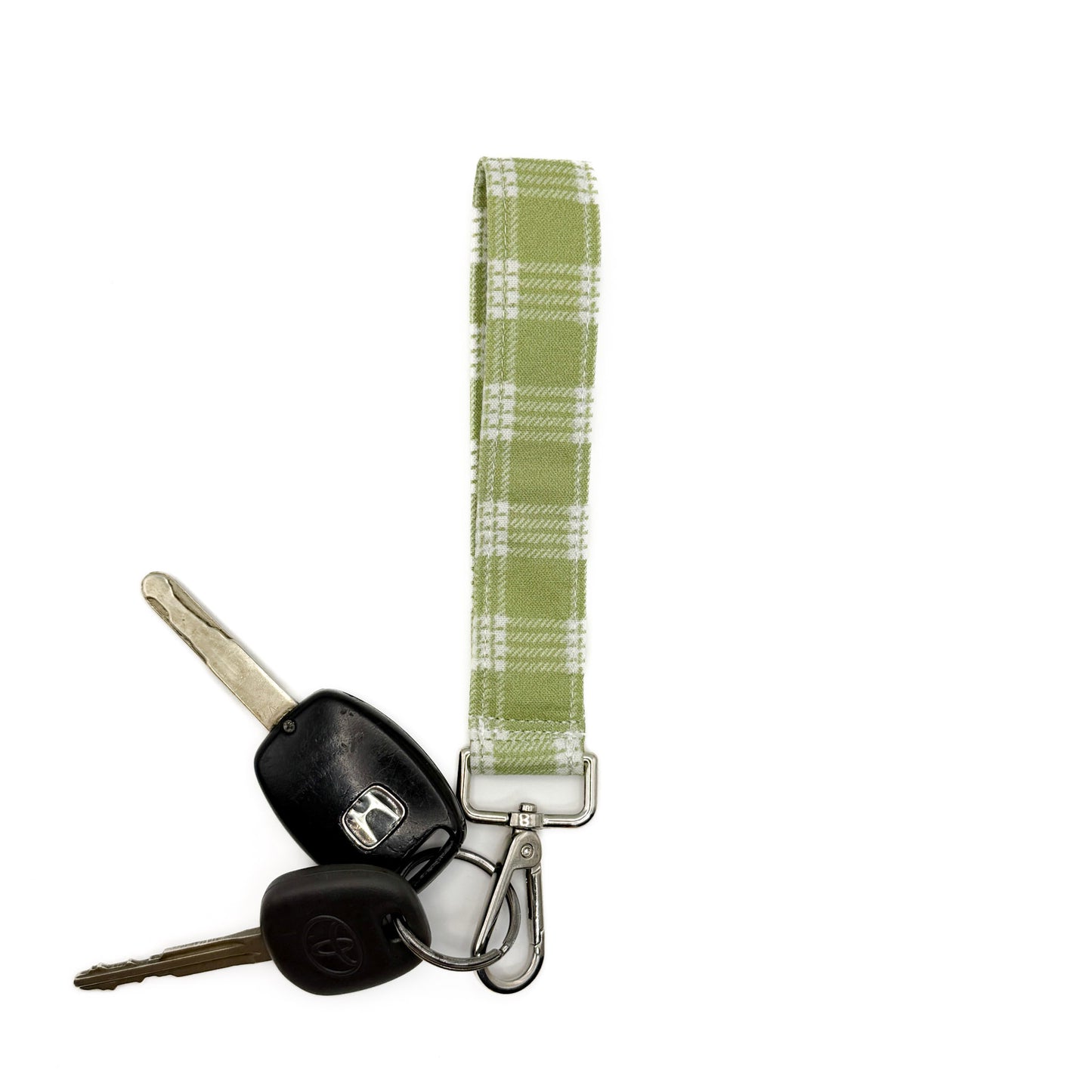 Sage Palaka Print Wristlet