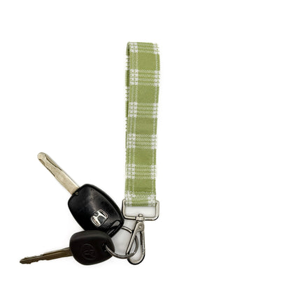 Sage Palaka Print Wristlet