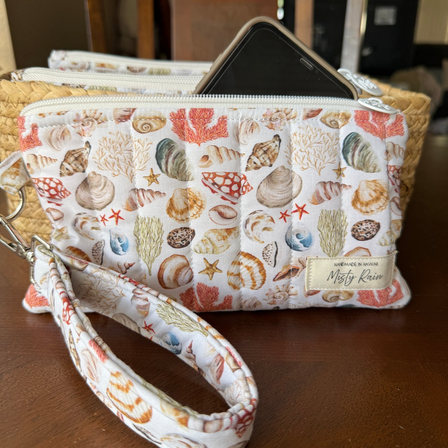 Seashells Phone Clutch
