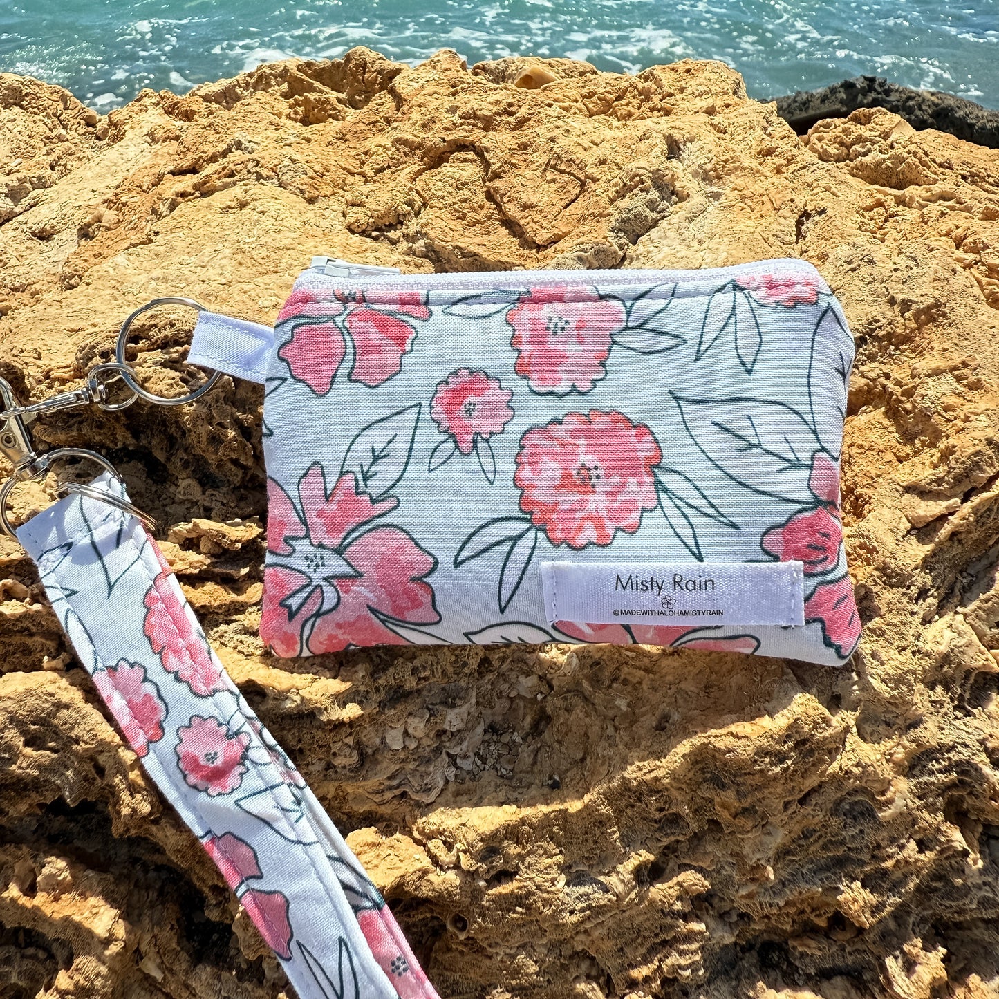 Pink Hibiscus Wallet & Wristlet