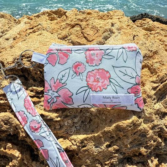 Pink Hibiscus Wallet & Wristlet