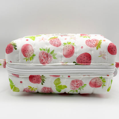 White Strawberry Fields Pouch - Small