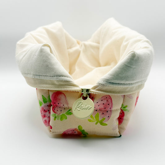 Pink Strawberry Fields Pouch - Small