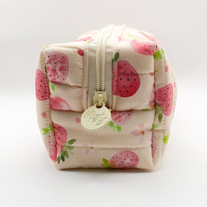 Pink Strawberry Fields Pouch - Small