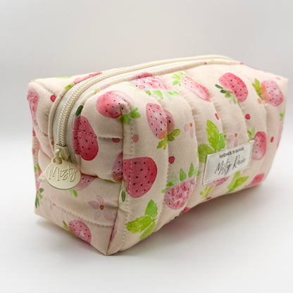Pink Strawberry Fields Pouch - Small