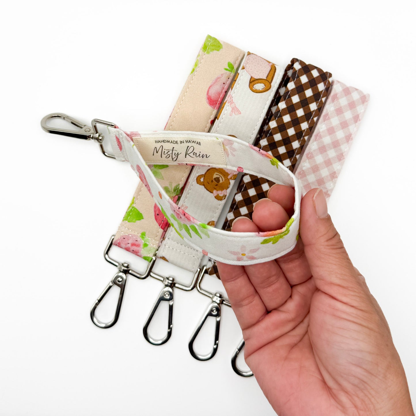 Pink Strawberry Fields Wristlet