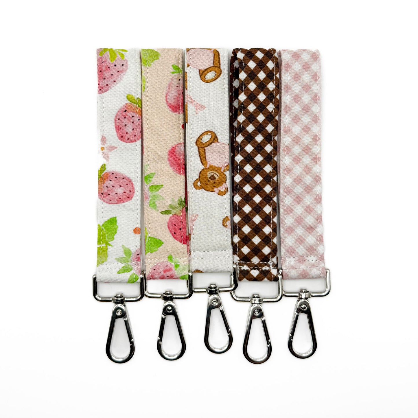 Pink Strawberry Fields Wristlet