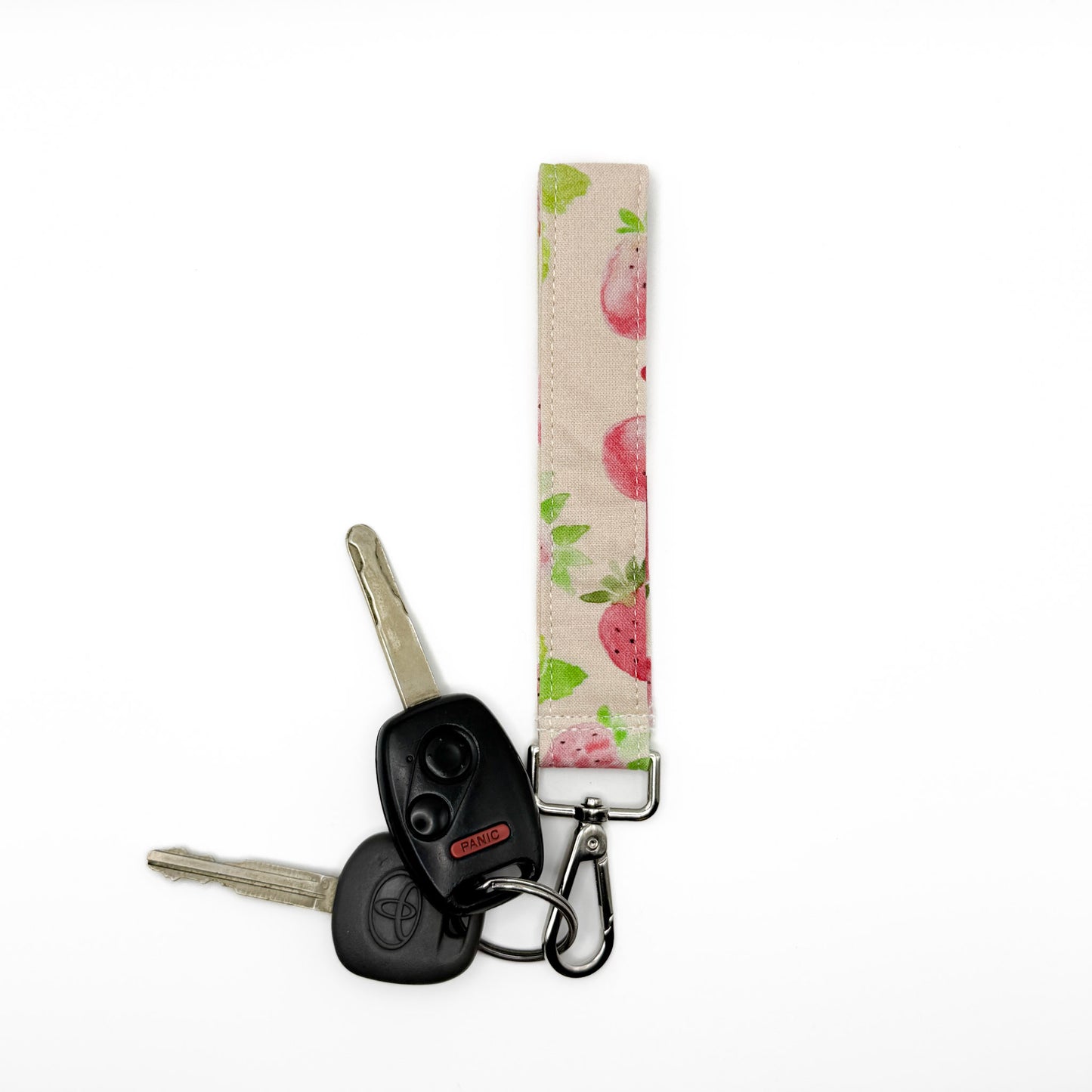 Pink Strawberry Fields Wristlet