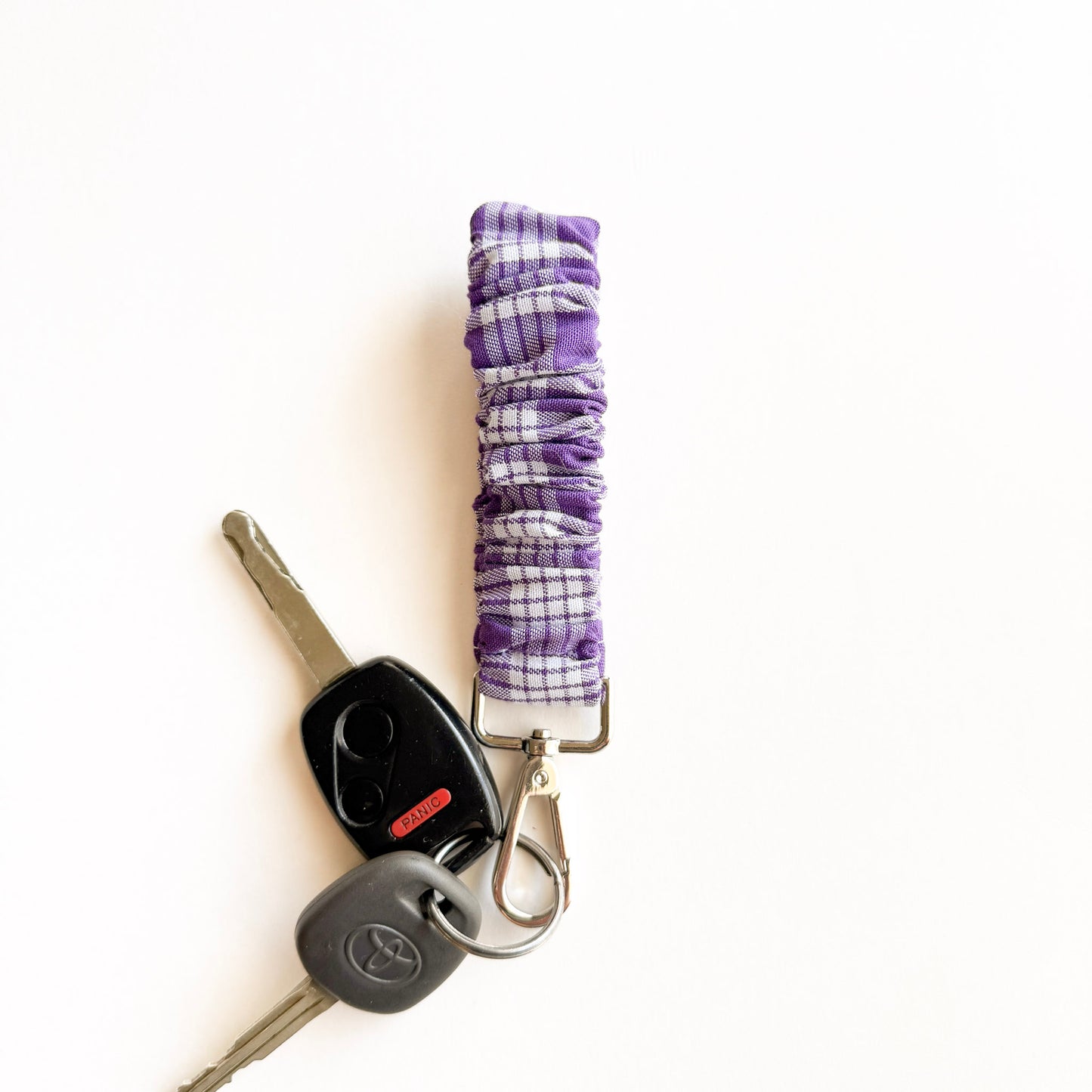 Purple Palaka (Woven) Scrunchie Wristlet