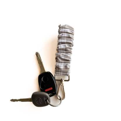 Grey Palaka (Woven) Scrunchie Wristlet