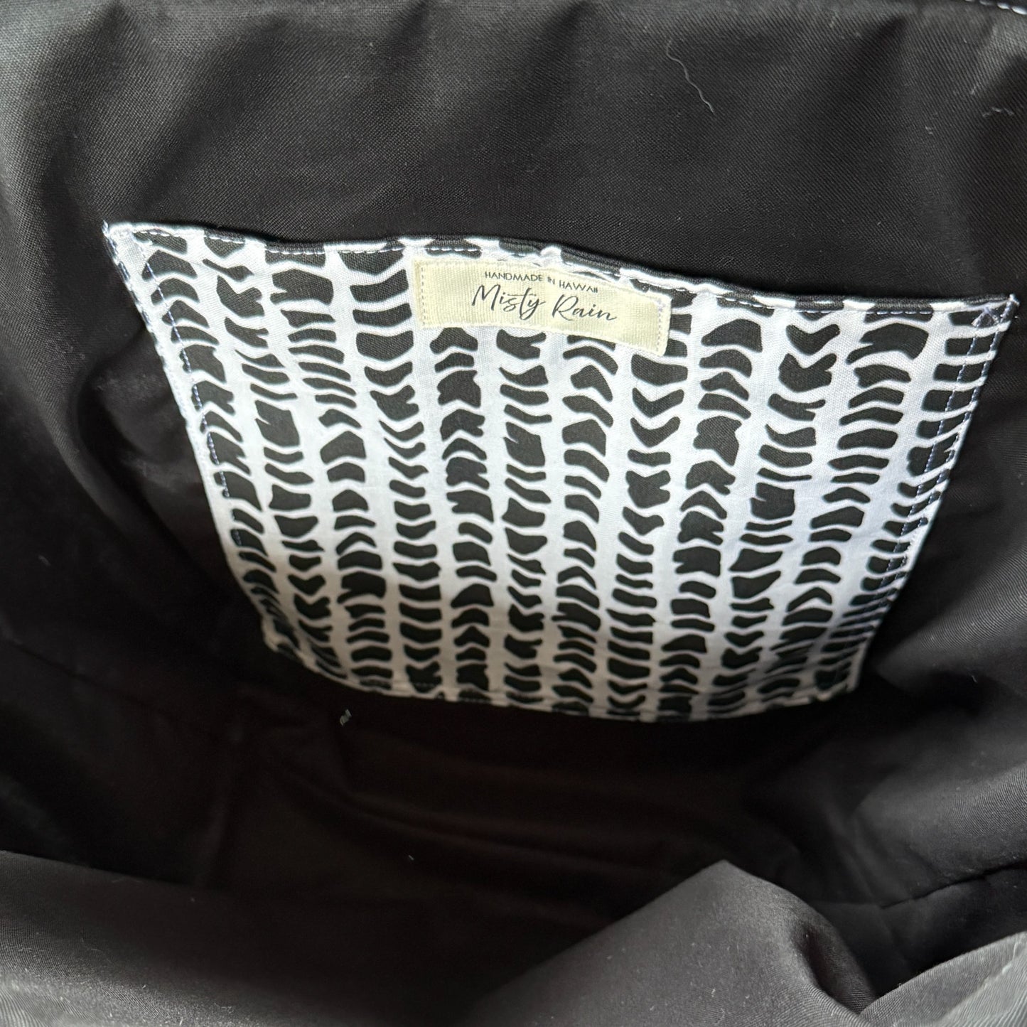 Hebrew (Black) Midi Tote Bag