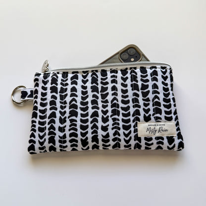Black Hebrew Phone Clutch