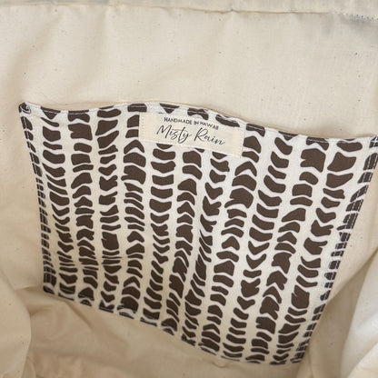 Hebrew (Brown) Midi Tote Bag