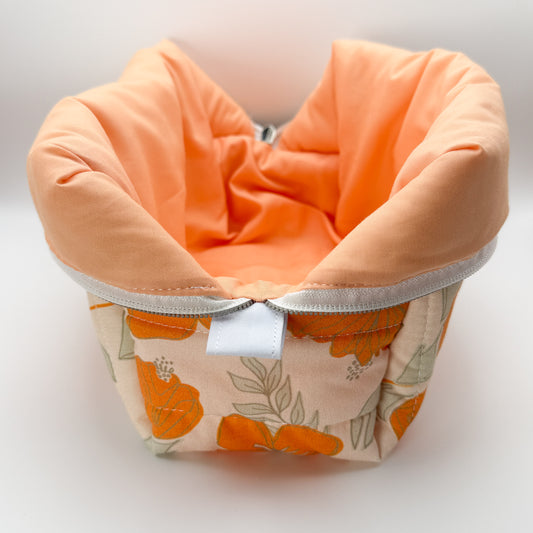 Orange Hibiscus Pouch