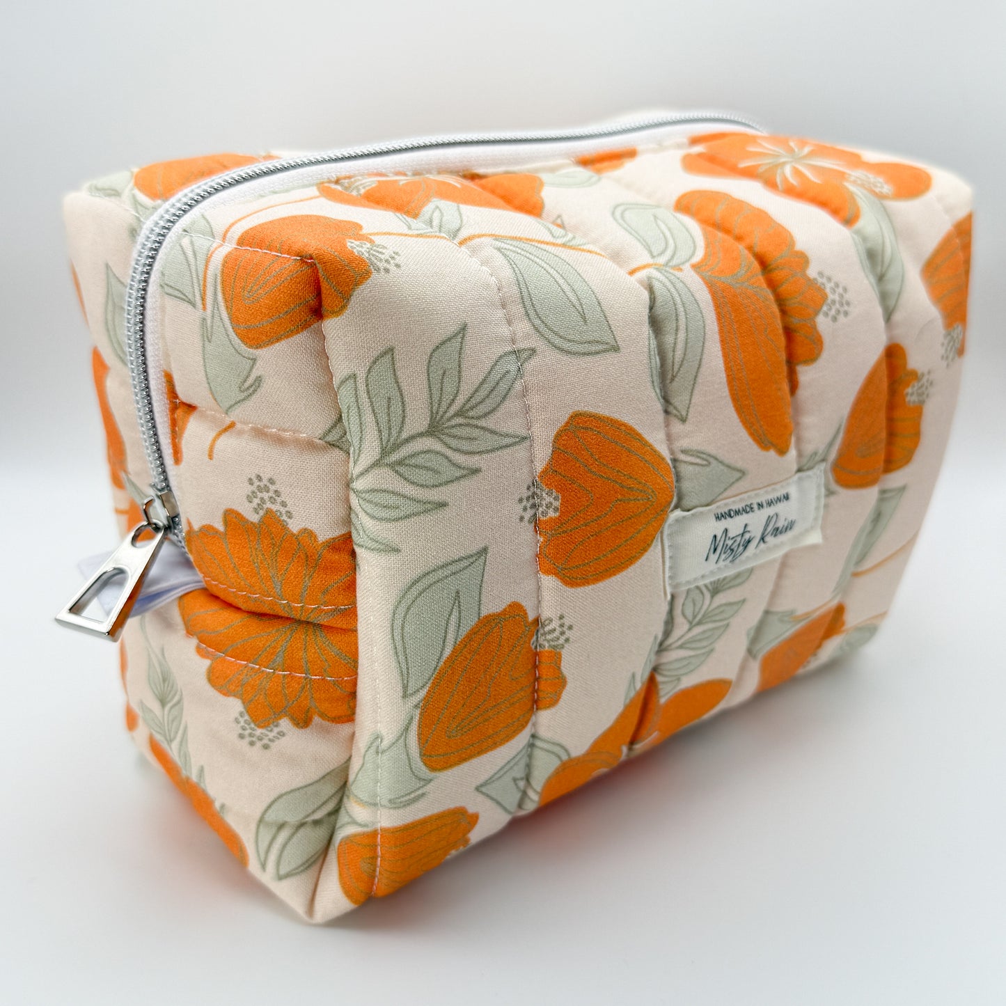 Orange Hibiscus Pouch