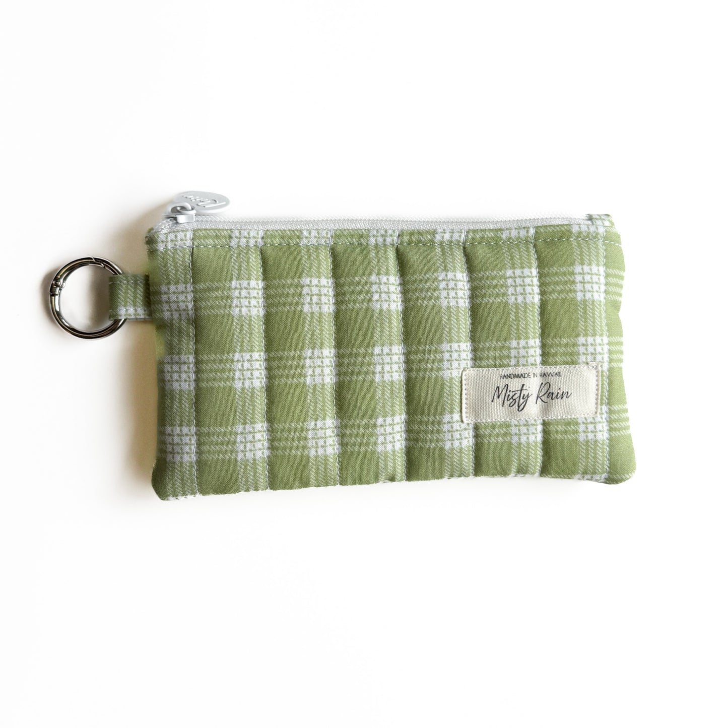 Sage Palaka Print Slim Organizer