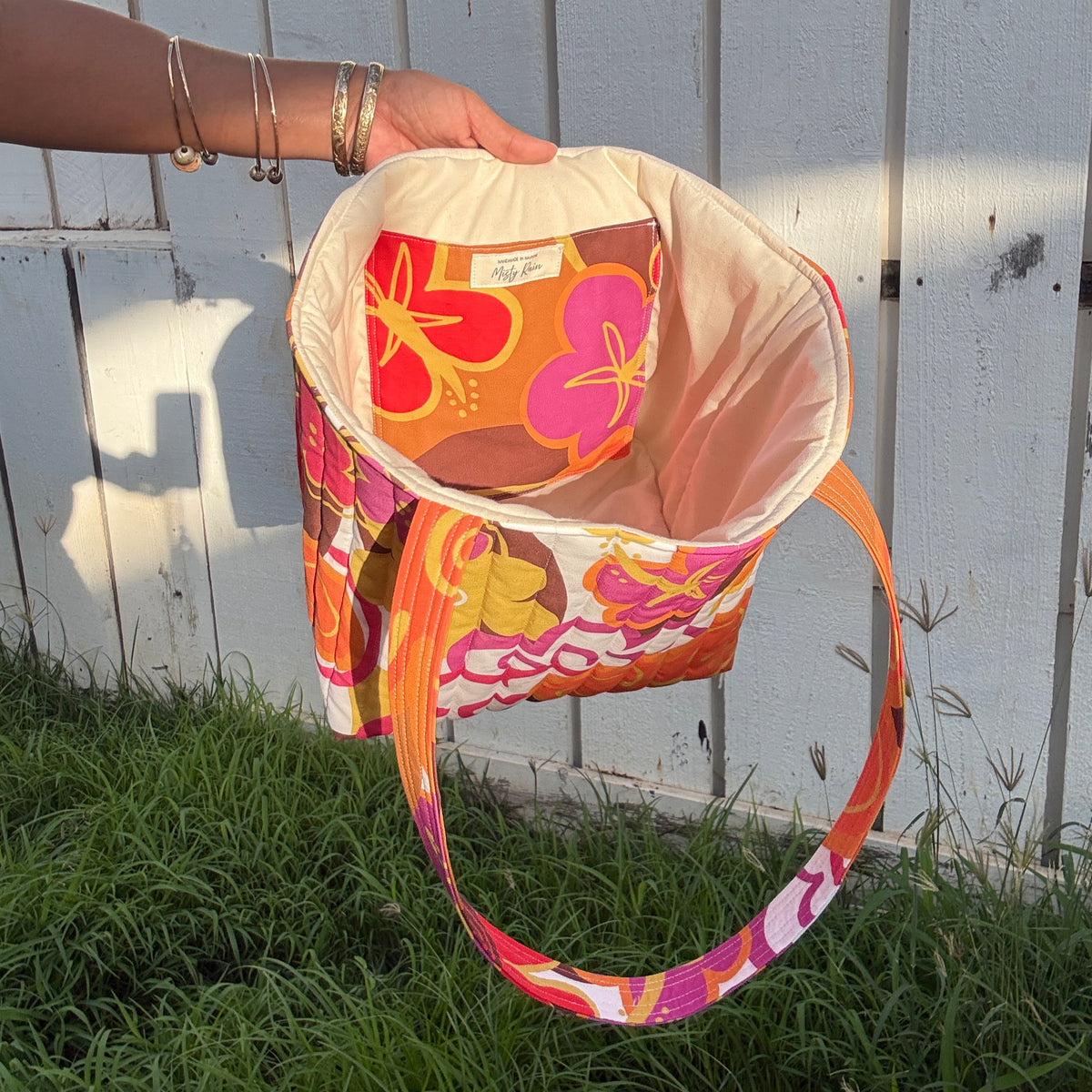 Retro II Midi Tote Bag