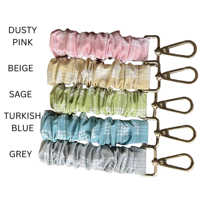 Palaka Print Scrunchie Wristlet