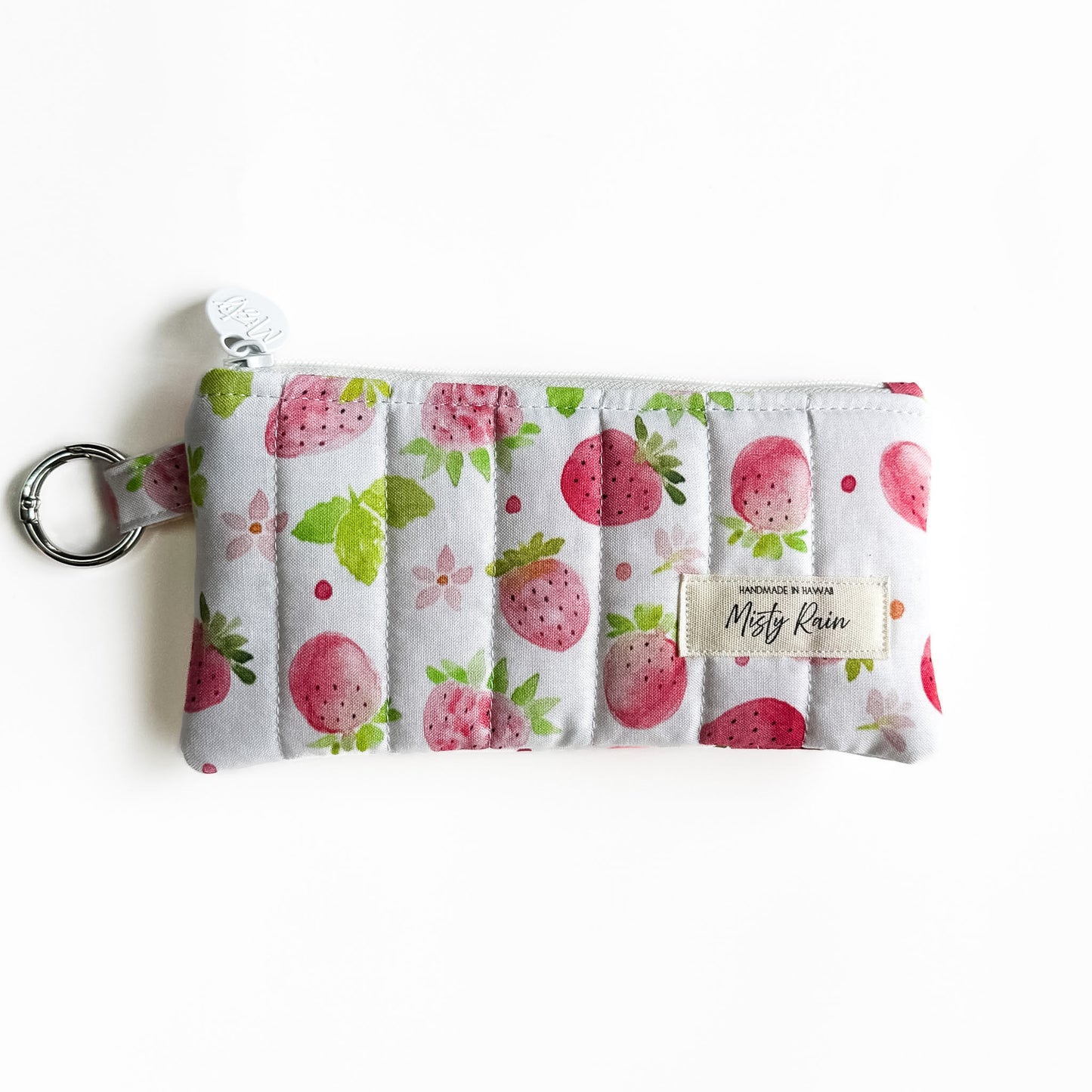 Strawberry Fields White Slim Organizer